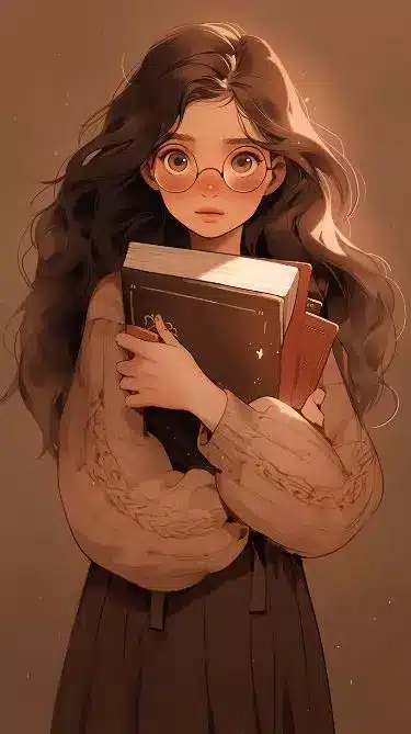 عکس دختر عینکی کارتونی برای پروفایل