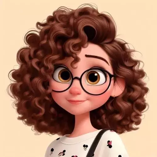 عکس دختر عینکی کارتونی برای پروفایل