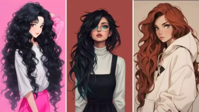 عکس دختر مو بلند کارتونی برای پروفایل (کیوت، فانتزی و خاص)