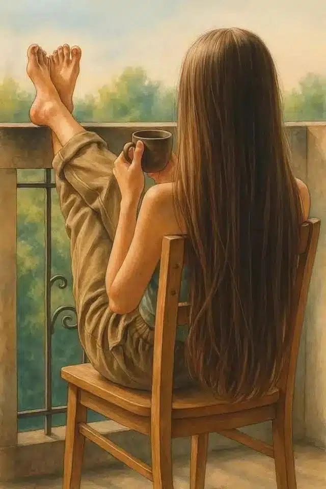 عکس دختر مو بلند کارتونی 6