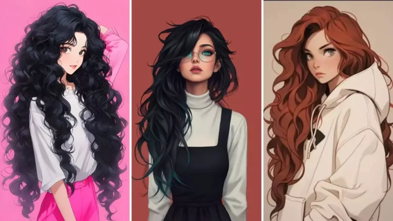 عکس دختر مو بلند کارتونی برای پروفایل (کیوت، فانتزی و خاص)