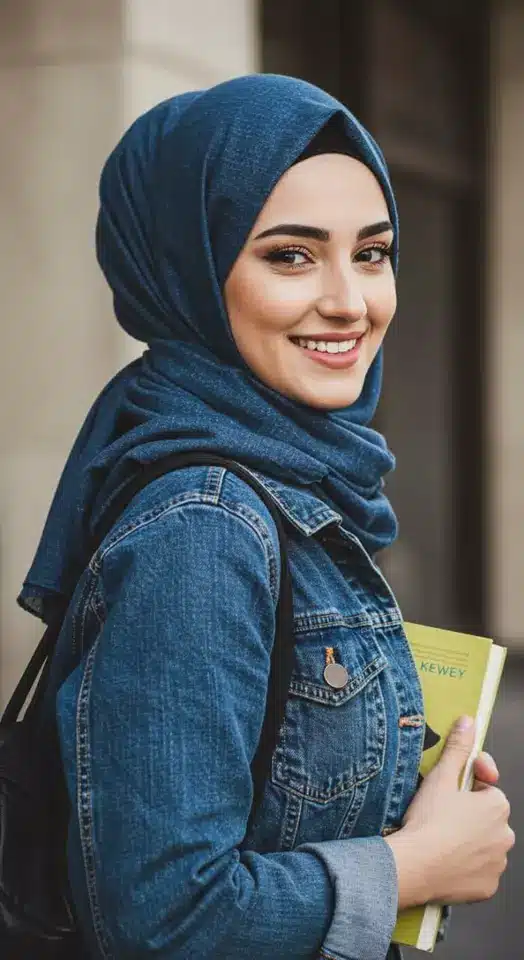 عکس دختر واقعی با حجاب