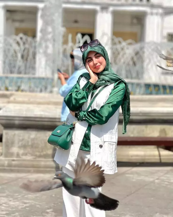 عکس دختر واقعی با حجاب