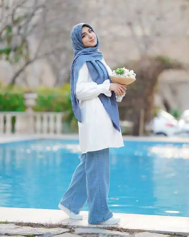 عکس دختر واقعی با حجاب