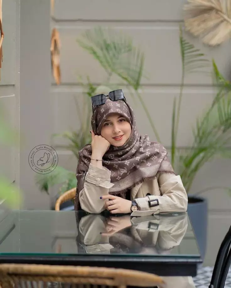 عکس دختر واقعی با حجاب