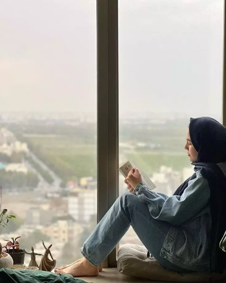 عکس دختر واقعی با حجاب
