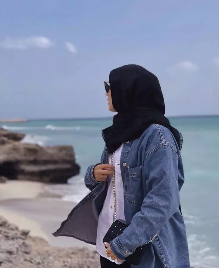عکس دختر واقعی با حجاب