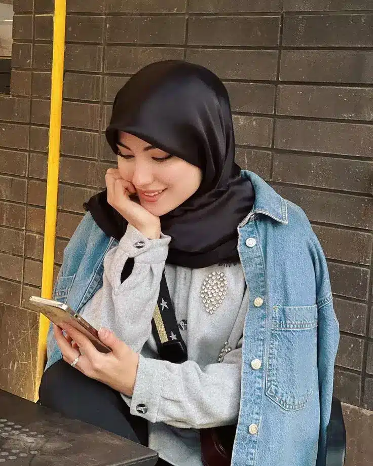 عکس دختر واقعی با حجاب