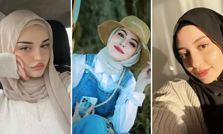 عکس دختر واقعی با حجاب