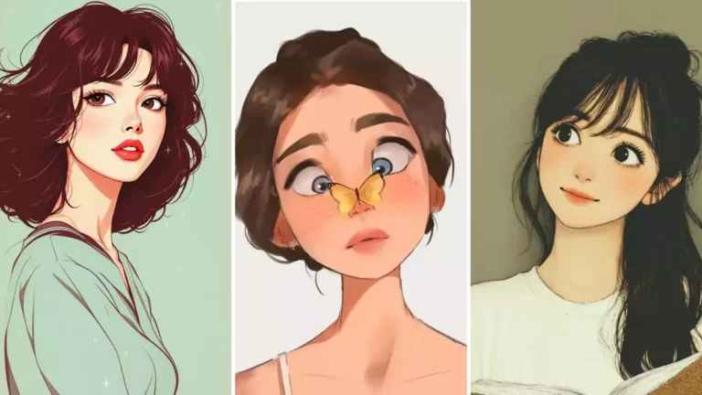 عکس دختر چشم درشت کارتونی برای پروفایل [کیوت و خاص]