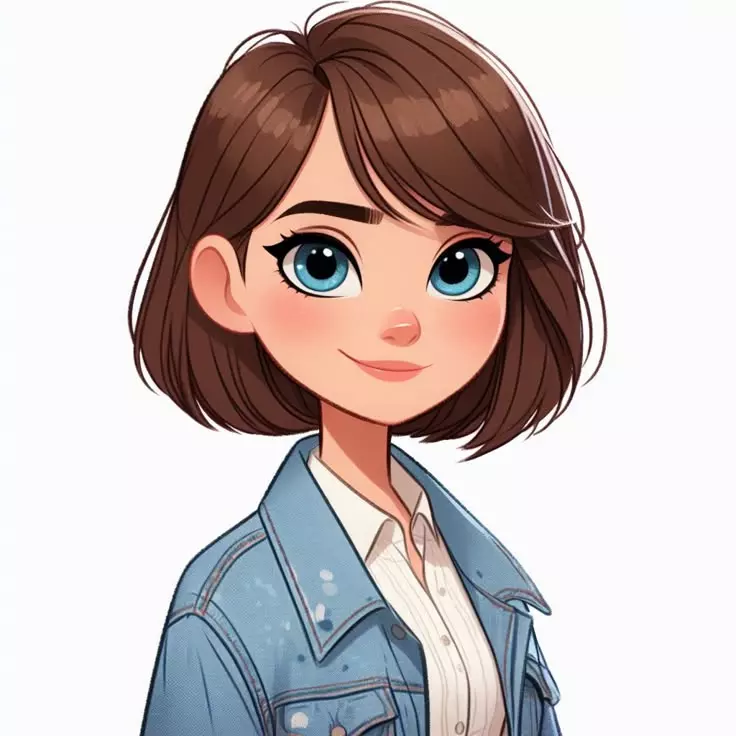 عکس دختر چشم درشت کارتونی 23