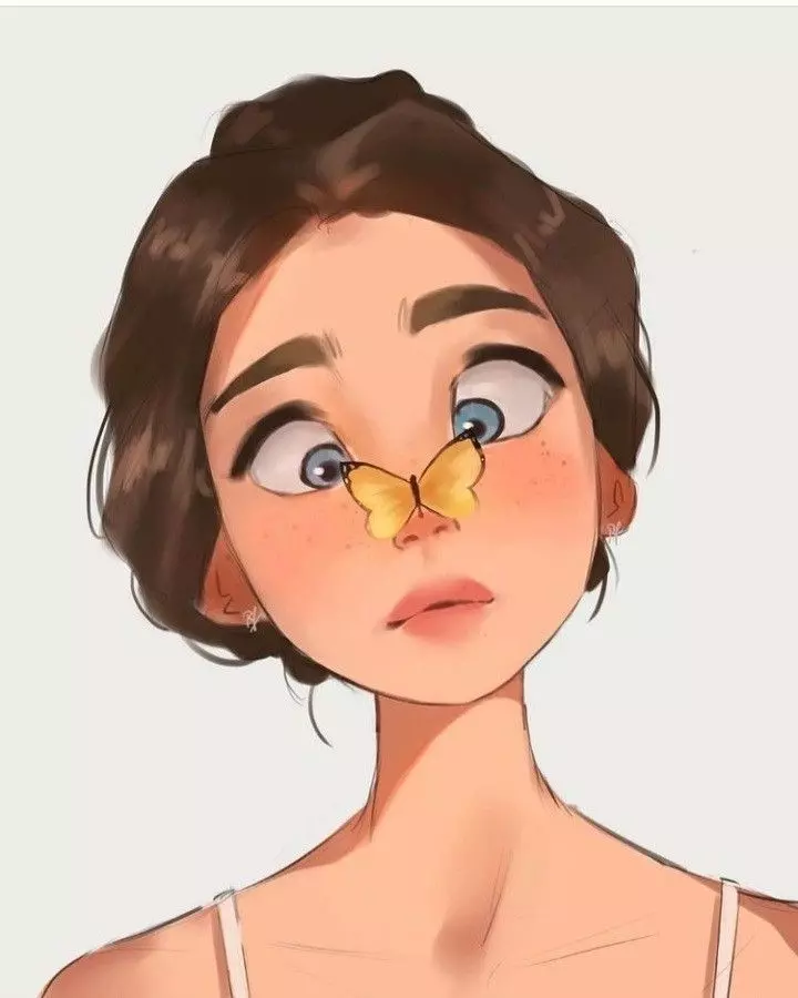 عکس دختر چشم درشت کارتونی (26) عکس دختر چشم درشت کارتونی 26