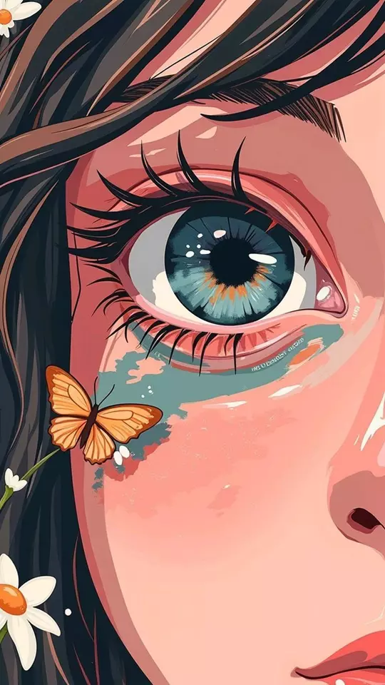 عکس دختر کارتونی رویایی برای پروفایل 14