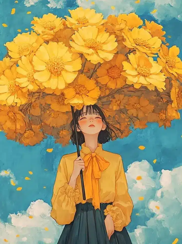 عکس دختر کارتونی رویایی برای پروفایل 15