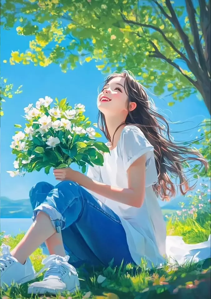 عکس دختر کارتونی رویایی برای پروفایل 18