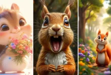 عکس سنجاب کارتونی برای پروفایل
