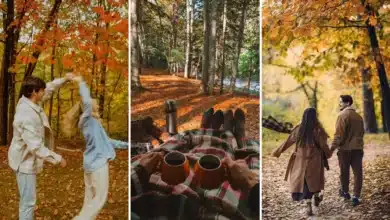 عکس عاشقانه پاییزی برای پروفایل