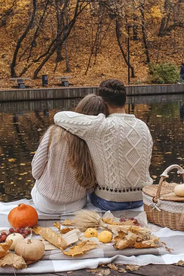 عکس عاشقانه پاییزی برای پروفایل