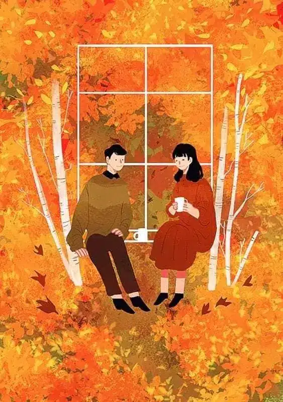 عکس عاشقانه پاییزی فانتزی