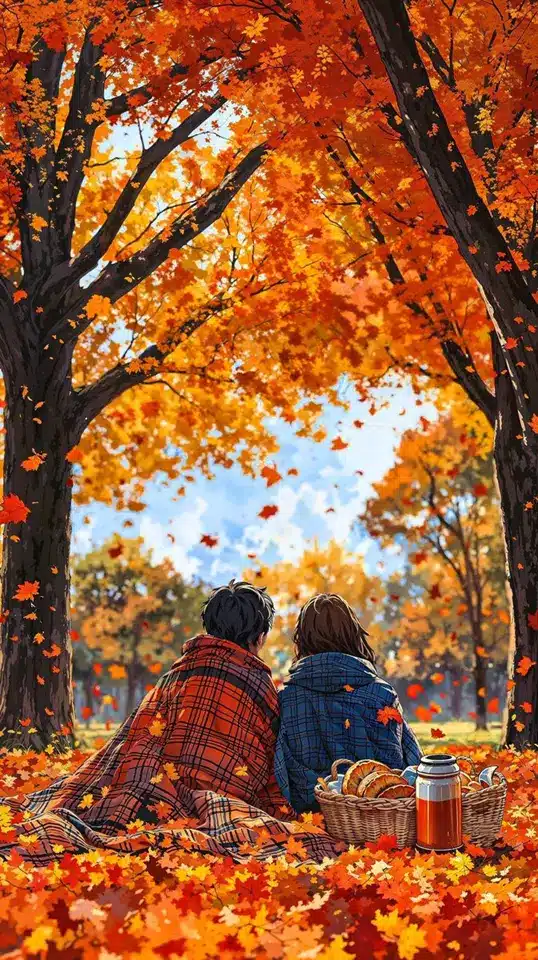 عکس عاشقانه پاییزی فانتزی