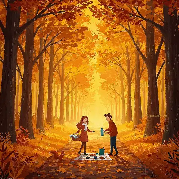 عکس عاشقانه پاییزی فانتزی (6) عکس عاشقانه پاییزی فانتزی