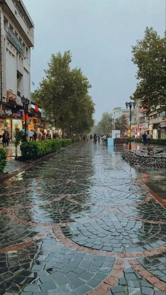 عکس پاییز بارانی