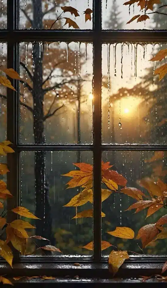 عکس پاییز بارانی