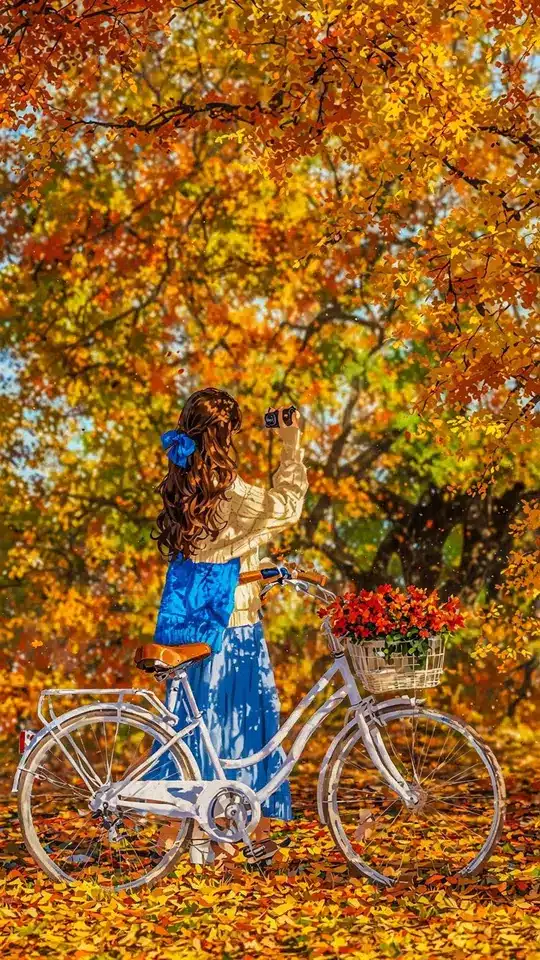 عکس پاییزی دخترانه برای پروفایل