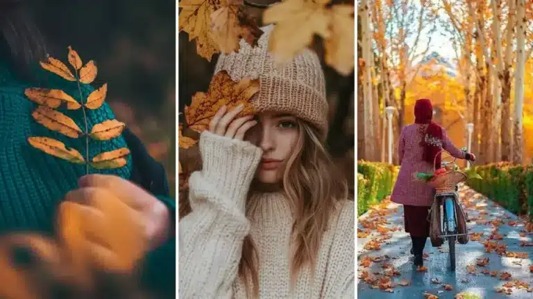 عکس پاییزی دخترانه برای پروفایل