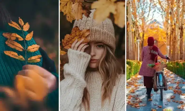 عکس پاییزی دخترانه برای پروفایل