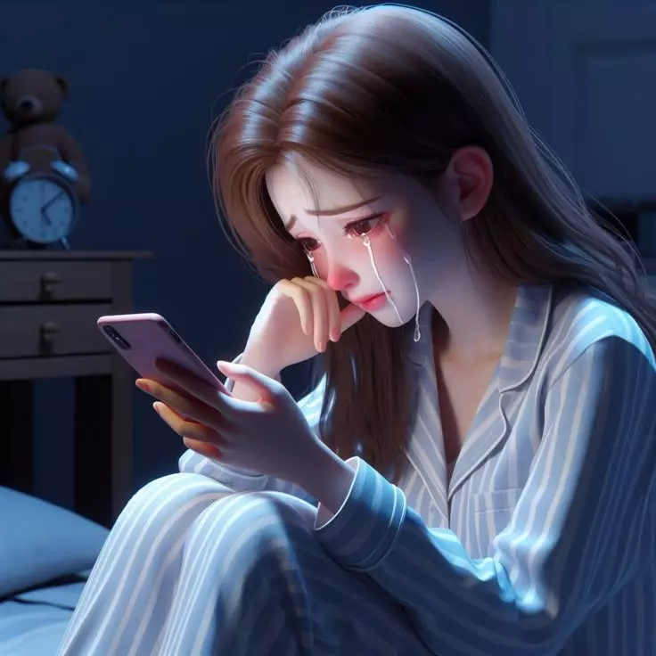 عکس پروفایل گریه دختر کارتونی 16