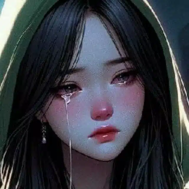 عکس پروفایل گریه دختر کارتونی 22