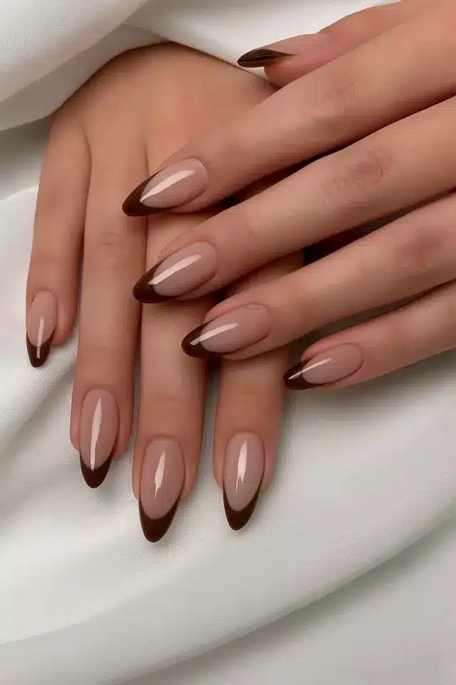 مدل فرنچ ناخن پاییزی