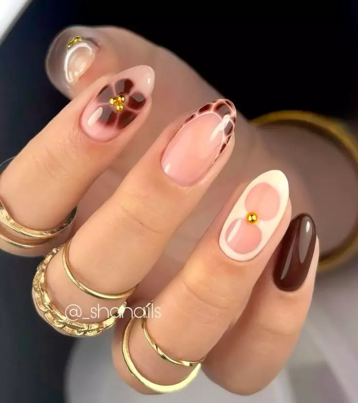 مدل فرنچ ناخن پاییزی