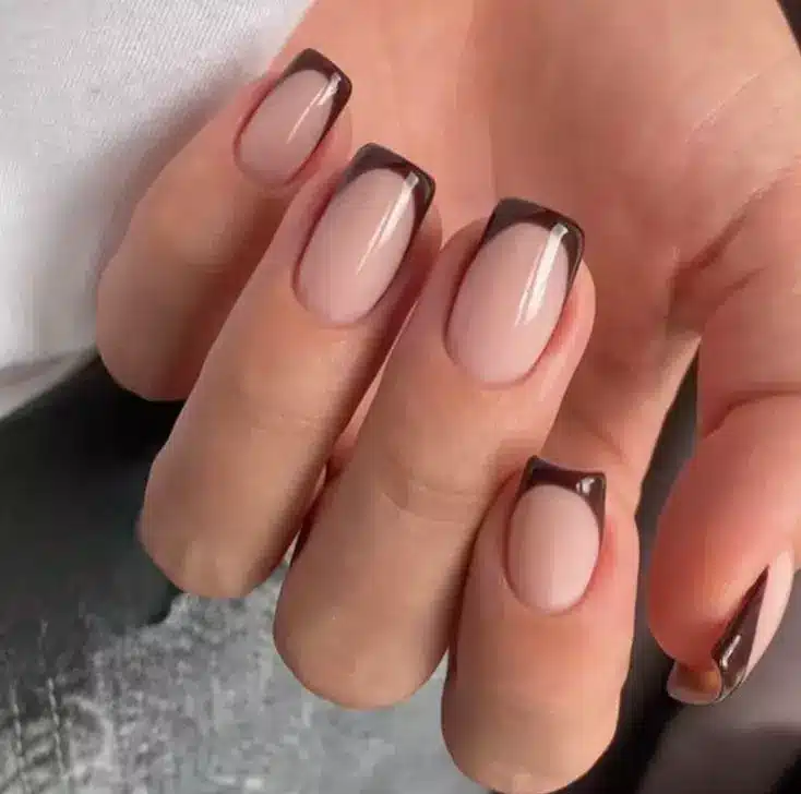 مدل فرنچ ناخن پاییزی