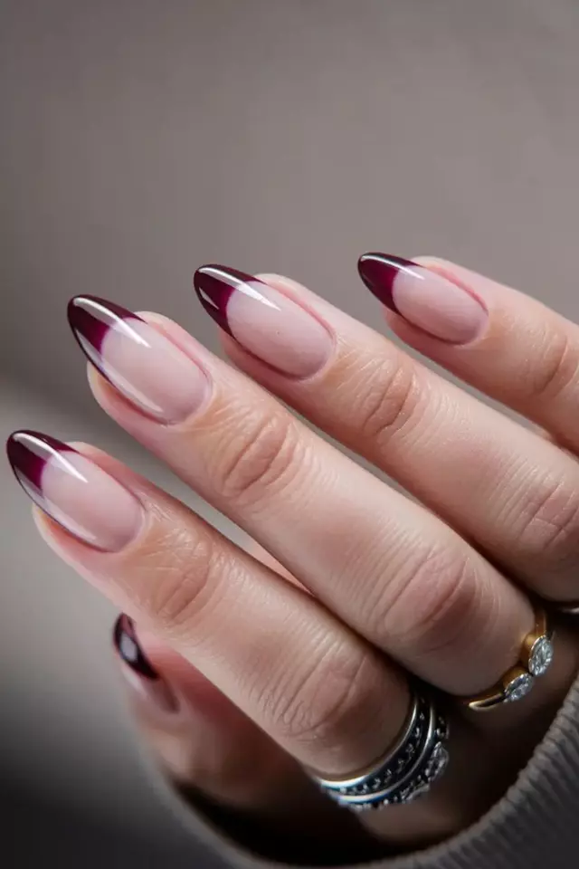 مدل فرنچ ناخن پاییزی