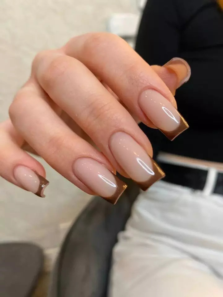 مدل فرنچ ناخن پاییزی