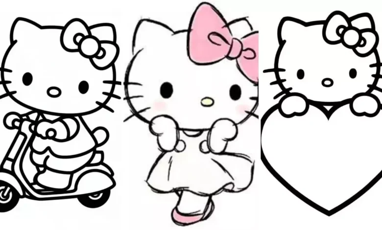 نقاشی هلو کیتی