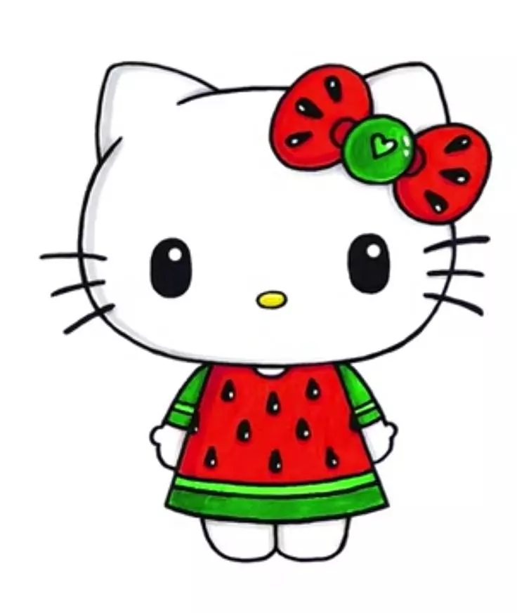نقاشی هلو کیتی