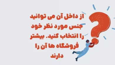 از داخل آن می توانید جنس مورد نظر خود را انتخاب کنید. بیشتر فروشگاه ها آن را دارند
