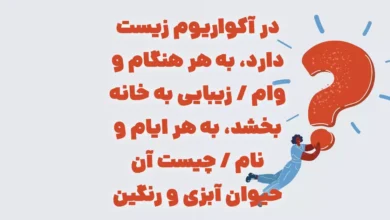 در آکواریوم زیست دارد، به هر هنگام و وام / زیبایی به خانه بخشد، به هر ایام و نام
