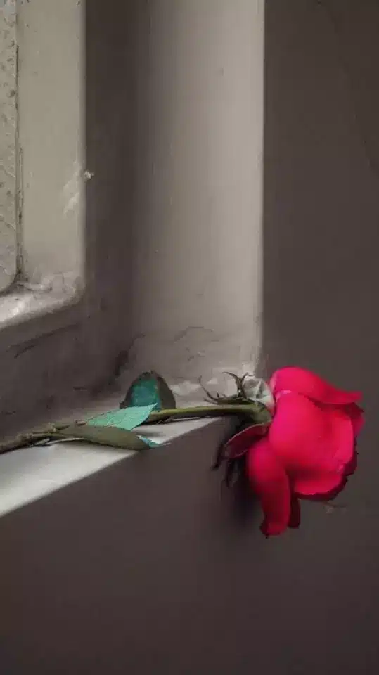 عکس گل خشکیده برای پروفایل + گل رز؛ غمگین، عاشقانه و احساسی