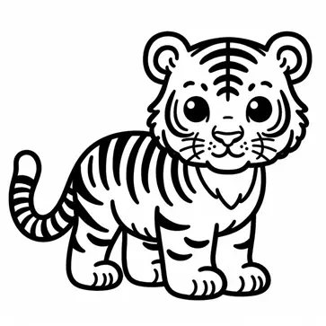 نقاشی ببر 14