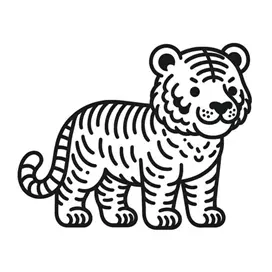 نقاشی ببر 9