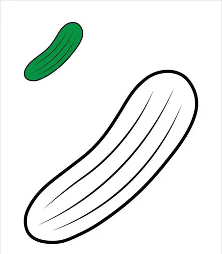 نقاشی خیار 10