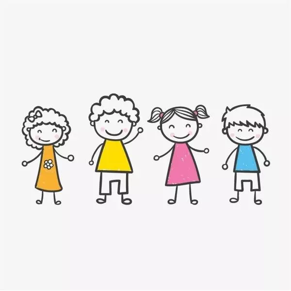 نقاشی روز جهانی کودک | نقاشی‌ ساده، سخت برای رنگ‌آمیزی برای تمام پایه‌ها