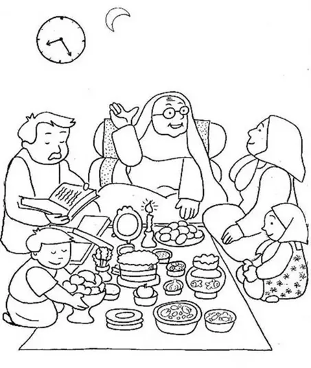 نقاشی سفره هفت سین 11