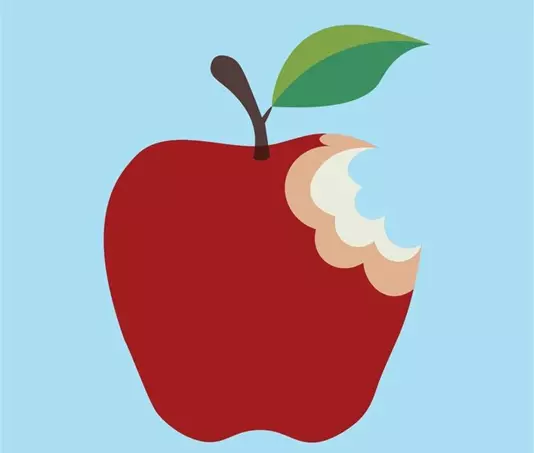 نقاشی سیب 15