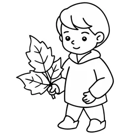 نقاشی فصل پاییز کودکانه 19