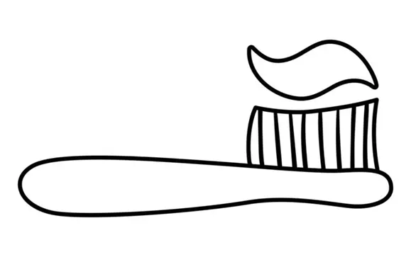 نقاشی مسواک کودکانه 6